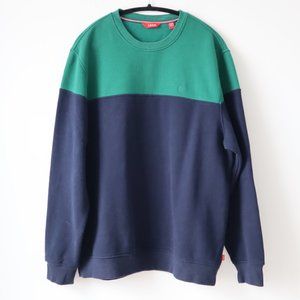 IZOD Men's Advantage Performance Colorblock Crewneck Fleece Sweatshirt, …